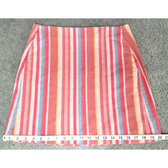 Truce Big Girl's SZ 16 Vertical Striped 100% Cotton Short Mini Skirt Multicolor - Picture 10 of 10